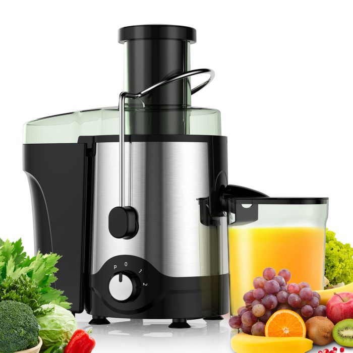 Juicer Machine 600W, Juice Extractor, Anti-Drip Press Centrifugal Juicer with Big Mouth 3" Feed Chute - Image 10