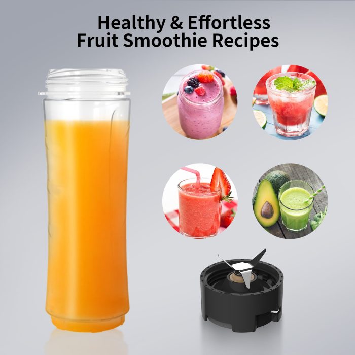 2024 HOMWOO 1000W Smoothie Blender for Shakes and Smoothies, 3 IN1 Kitchen Personal Blenders and Grinder Combo for Protein Drinks, BPA-Free, 2 Speeds & Pulse